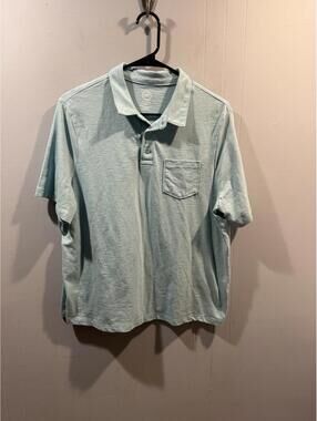 Kids Boys Wonder Nation Polo Shirt Size XL 14/16 Husky Blue